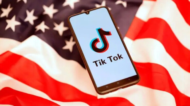 US Flag and TikTok